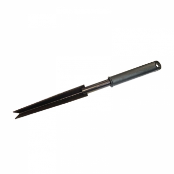 Корнеудалитель (нержавеющая сталь) с металлическим черенком и пластиковой ручкой