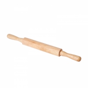 Скалка деревянная (береза) с фигурными ручками 250х45 мм