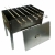 Мангал-коптильня "Эконом" в коробке, 5 шампуров, 40 х 25 х 40 см, толщ. 0,5 мм